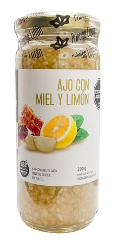 Ajo Picado De Ajo Con Miel Y Limon 200gr Principe Lujan