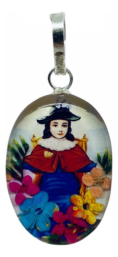 Medalla De Santo Niño De Atocha Encapsulado (deperlá Plata)