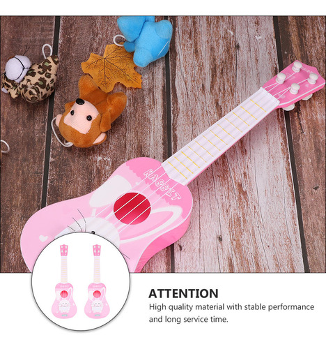 Juguete Musical Educativo De 4 Cuerdas Para Guitarra, Dibujo