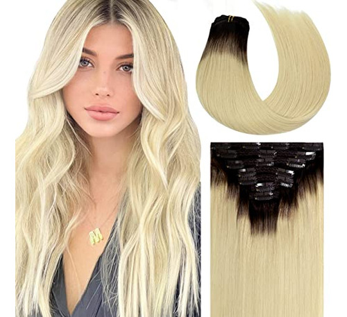 Lacerhair Clip En Extensiones Pelo Humano Real 22 F156g