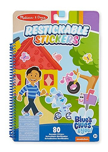 Bloco De Adesivos Melissa Doug Blues Clues You Restickable