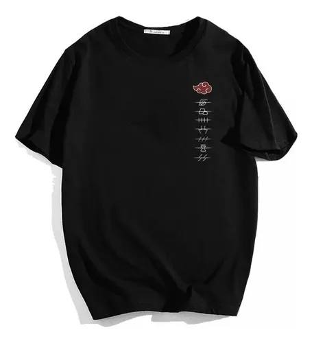 Camisa Camiseta Anime Naruto Simbolos Akatsuki