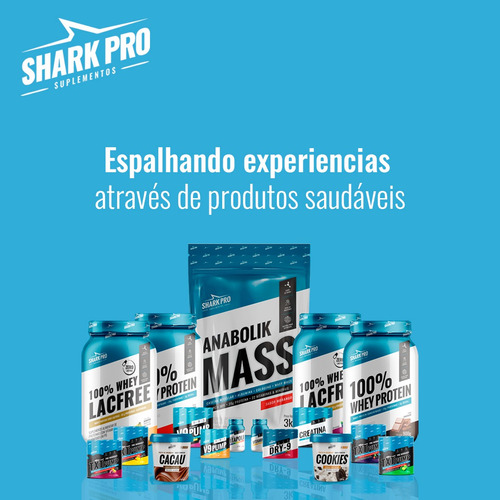 Kit 3 Whey Protein 100% Shark Pro Ultra Concentrado 900g