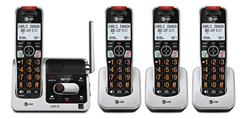 Teléfono Inalámbrico At&t Bl102-4 Dect 6.0 De 4 Auriculares