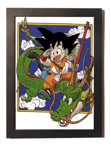 Quadro Decorativo emoldurado Poster Moldura Game Dbz Desenho Goku em  Promoção na Americanas