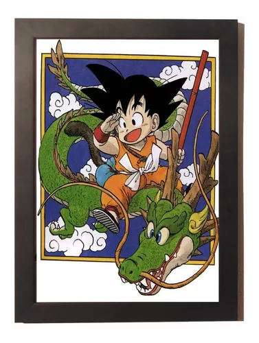 Quadro com Moldura Kid Goku: Dragon Ball Z - Toyshow Tudo de