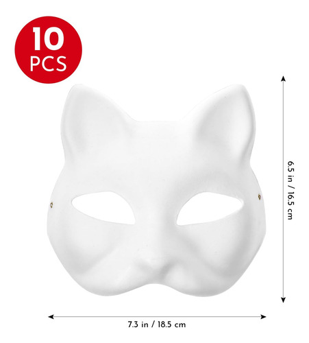 Apettoey 10pcs Máscara De Gato Máscaras Therian Máscaras De