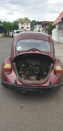 Volkswagen Escarabajo 1600cc Brasilero Color Concho De Vino
