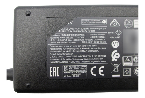 Cargador Hp Tpn-da18 L39754-003 90w P/central (Usado)