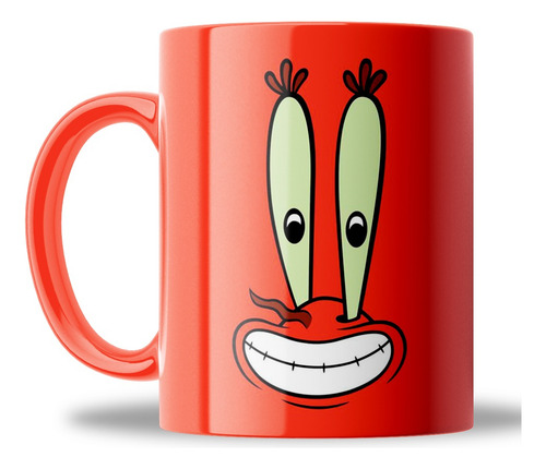 Taza Café Té Don Cangrejo Diseño Especial Bob Esponja