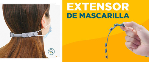 Extensor De Mascarillas, Protector Salva Orejas,silicon 100u