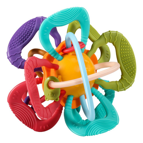 Pelota De Dentición Para Bebés, Mordedor Sensorial, Fácil De