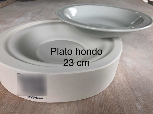 Molde De Yeso Plato Hondo 23 Cm