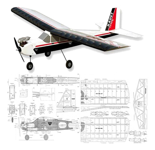 Plano Rc Kadet Lt-40 (leer Envio Antes De Comprar)