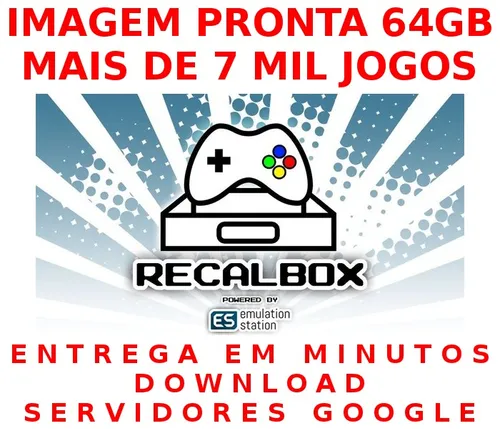 Recalbox Imagem Pronta 64gb E 32gb - Raspberry Pi3