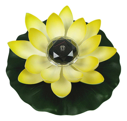 Lámpara Led Flotante De Loto, Luz Solar Led Flotante De
