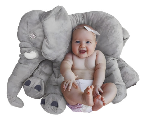 Peluche De Elefante Dormilón Almohada De Bebe Hipoalergénica