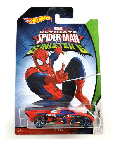 Hot Wheels Temático Ultimate Spider Man Pickup Bedlam 2015