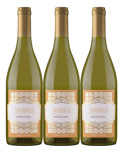 Vino Losance Riesling 750ml Alejandro Vigil Pack X3 Unidades