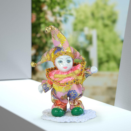 Boneca Palhaço De Porcelana, Decoração De Exibição De
