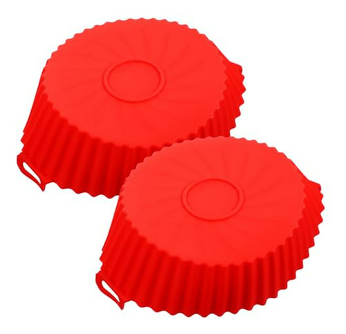 Set Silicona 2pcs Para Freidora De Aire - Rojo