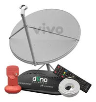 Comprar Kit Receptor Digital Vx10 Vivensis Antena 90cm Lnbf Ku Cabo