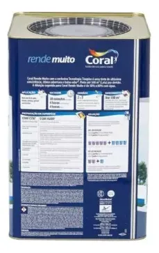 La pintura coral produce mucho color naranja imperial, 16 litros