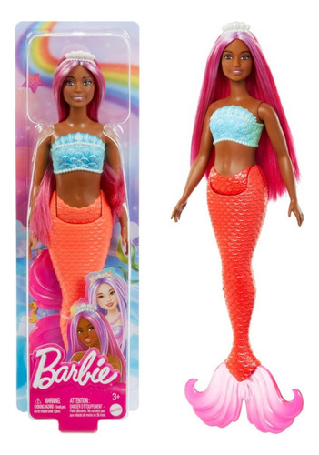 Mattel muñeca barbie de fantasía con forma de sirena articulada surprise