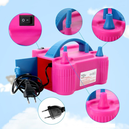 Mini Compressor Pequeno Leve Portátil P/ Encher Balão Bexiga