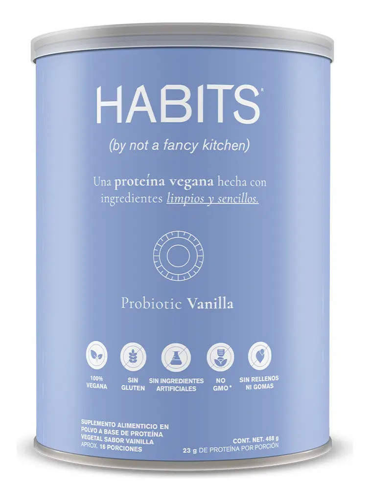 Proteína Vegana Habits sabor vainilla 488gr
