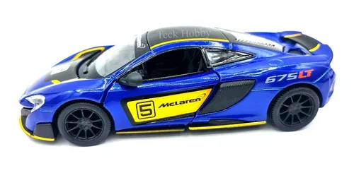 Miniatura Carro Mclaren 675lt Ferro Fricção Coleção 1:38 F