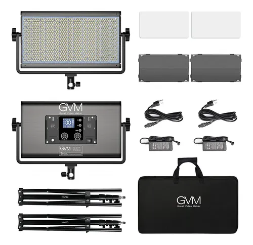 Gvm - Luz De Video Led Rgb De D, Kit De Iluminación De Vid.