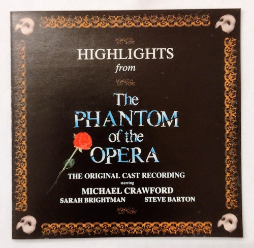 Cd Highlights From The Phantom Of The Opera Importado