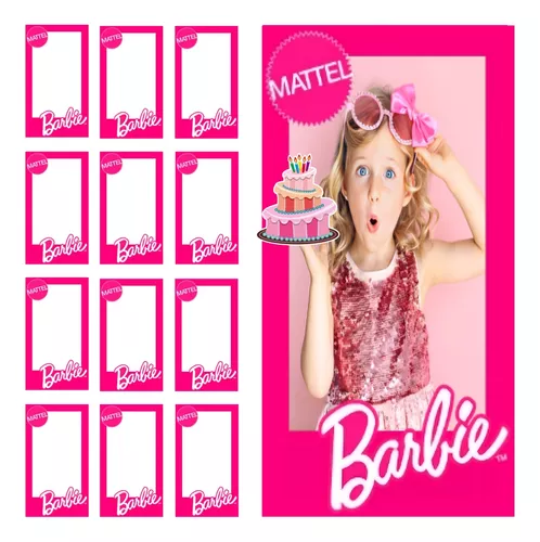Stickers Barbie Cumpleaños 13 Pegatinas