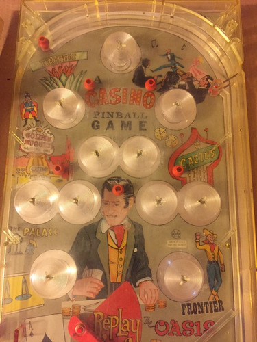 Juego De Mesa Pin-ball, Casino Año 1971 Marx Colección (Usado)