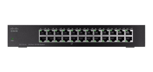 Switch Cisco Sf110-24 24 Puertos 10/100 Rackeable No Adm