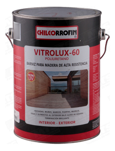 Barniz Vitrolux 60 1gl Roble Claro Chilcorrofin Mimbral