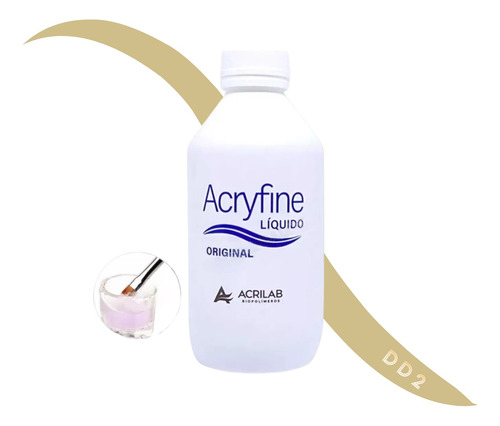 Monomero Acryfine 250ml Uñas Esculpidas/acrilicas Original 