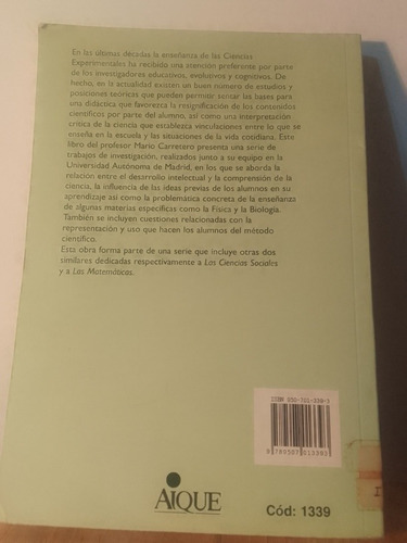 Construir Y Enseñar Las Ciencias Experimentales M. Carretero (Usado)