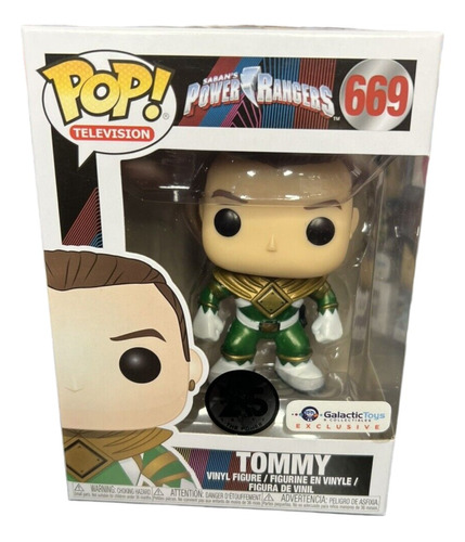 Funko Pop Television Power Rangers Tommy 669 Figura Original