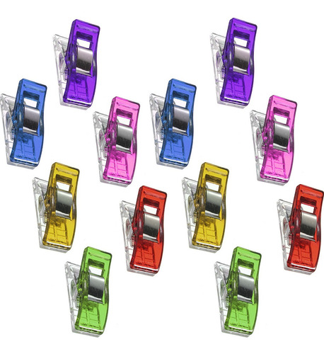 120 Mini Prendedor Clips Prender Plásticos Pequenos Colorido