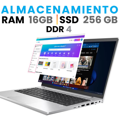 Laptop Hp Elitebook Core I7 12th 16gb Ram 256gb Ssd + Mouse (Reacondicionado)