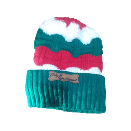 Gorro Termico Navidad Hilo Adulto Niño Niña Pompon