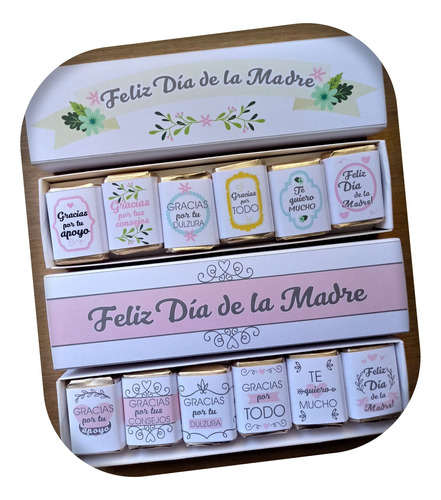 10 Cajas Con Chocolates! (día De La Madre, Del Padre, Amigo)