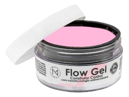 Flow Gel Para Unhas De Fibra Linha Construtor Control - 14g Cor Pink Baby