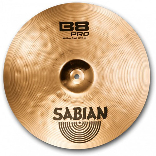 Platillo Sabian 16  Medium Crash B8 Pro Brillante