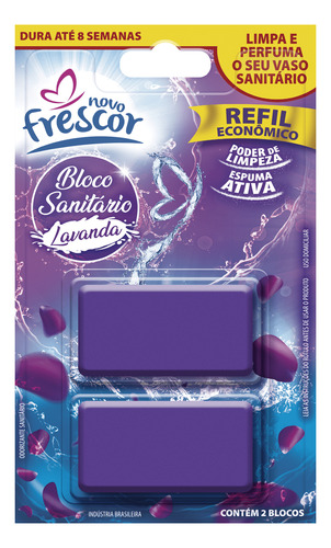 Refil Pastilha Bloco 30g Pack 2 Detergente Caixa Com 12 Un