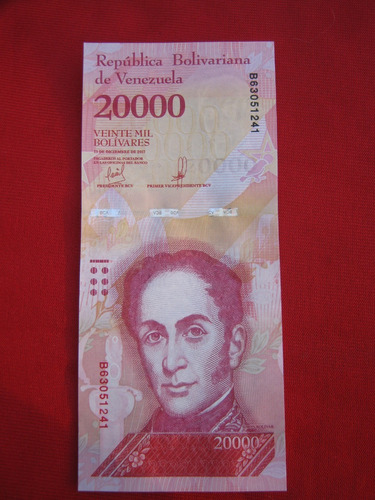 Venezuela 20000 Bolívares 13 Diciembre 2017