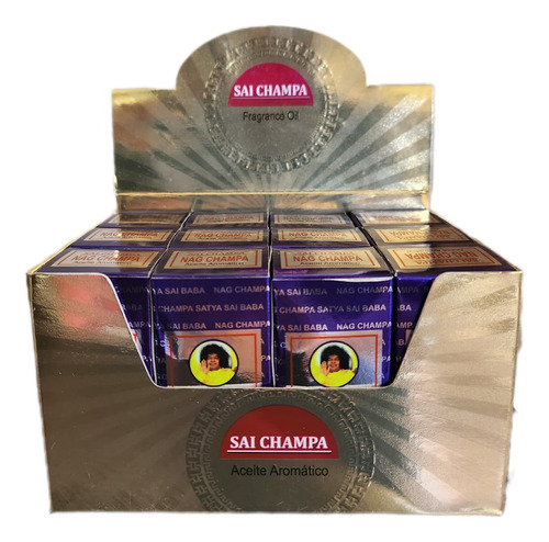 Caja De Esencias Aromaticas Para Difusor Nag Champa 12x10ml