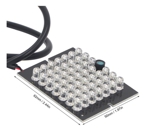 Placa Led De Visión Nocturna De 850 Nm, 48 Perlas Ir, Rellen
